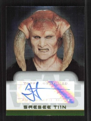 2006 Topps Star Wars Evolution Jesse Jensen as Saesee Tiin Auto - Image 1 of 2