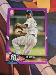 LUIS MEDINA ROOKIE PURPLE /250 2018 Bowman Draft BD-17 New York Yankees - Picture 1 of 2