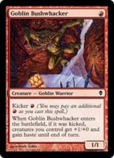 Goblin Bushwhacker - Foil Zendikar 1x - Lightly Played, English MTG Magic