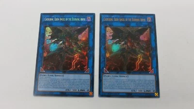 CHERUBINI, EBON ANGEL BURNING ABYSS  SECRET ULTRA  RA01-EN042 YUGIOH PACK FRESH - Image 1 of 2