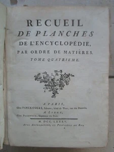 [VIEUX METIERS] Recueil de 257 planches de l'encyclopédie Panckoucke, 1785. - Picture 1 of 24