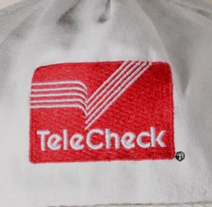 TeleCheck Merchant Services Cap Mütze Strapback USA verstellbar weiß rot - Bild 1 von 7