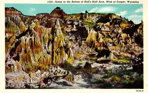 Postal fondo de infiernos medio acre al oeste de Casper Wyoming - Imagen 1 de 2