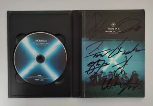 MONSTA X álbum promocional real firmado a mano (+messaga) Kpop - Imagen 1 de 8