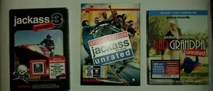 Jackass Movie Collection. Bad Grandpa Bluray Jackass DVD Jackass 3 Dvd - Bild 1 von 1