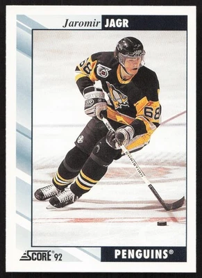 1992-93 Score Jaromir Jagr Hockey Card #113 - Pittsburgh Penguins - Image 1 of 2