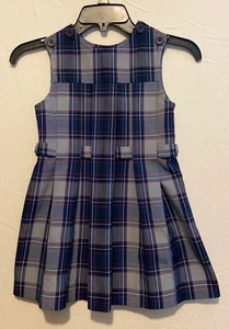 Becky Thatcher Schuluniform Set Hemd Kleid Gr. 6 Skorts Gr. 10 blau grau kariert - Bild 1 von 19