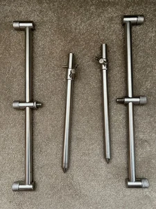 3 Rod stainless steel buzz bars x 2 and 2 x adjustable bank sticks Carp rest - Picture 1 of 4