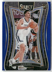 2024-25 Panini Select - Concourse Zach Edey #98 Blue Prizm (RC) - Picture 1 of 2