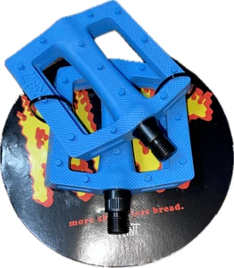 PEDALES BICICLETA RANT TRILL BMX 9/16 GT HARO ODYSSEY SE CULT SUBROSA SHADOW BLUE NUEVOS - Imagen 1 de 6