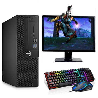 Fast Dell 3050 Gaming PC Full Set Intel i5 6th Gen 8GB RAM 512GB SSD GT730 Win11 - Image 1 of 4