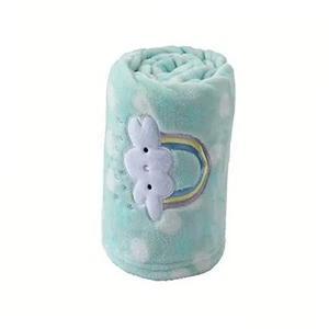 30"X40" Lightweight Fuzzy Fluffy Warm Plush Baby Blanket for Infant Green - Picture 1 of 7