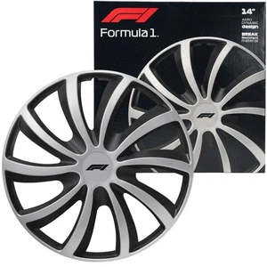 Fórmula 1 Conjunto de Embellecedora Rueda 14 Pulgadas R14 14" 4x Tapacubos Tapa - Imagen 1 de 12