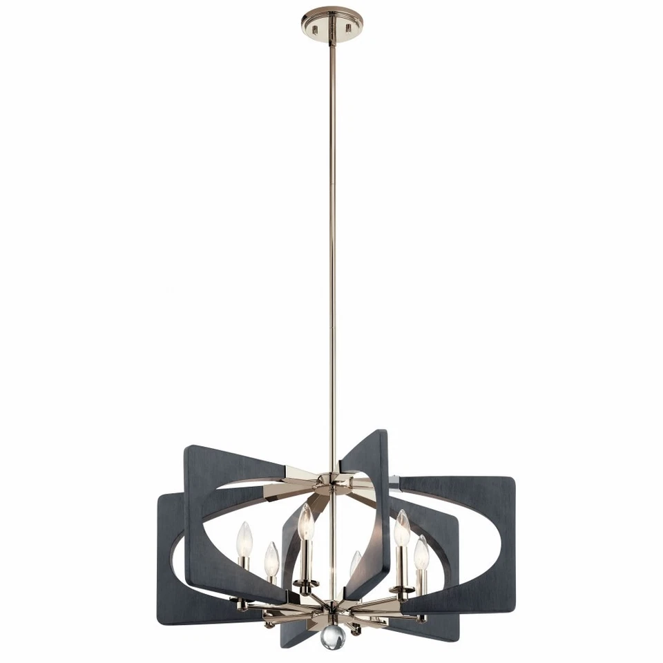 Kichler Alscar 6 Light Chandelier Driftwood Grey - 44360DWG