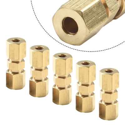 Accessories Brake Lines Union Replacement 5Pcs Compression Connector Fittings - Image 1 of 4