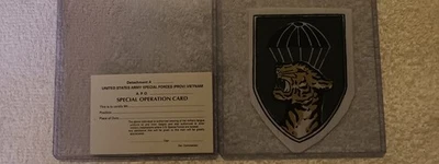美国军事越南战争 SOF 军队布贴特种部队电话卡通行证套装 — 第 1/4 张图片