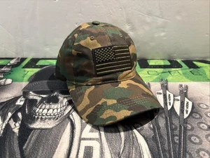 Old School Mütze Camouflage amerikanische Flagge Outdoor Jagd Bogenschießen, neu - Bild 1 von 15