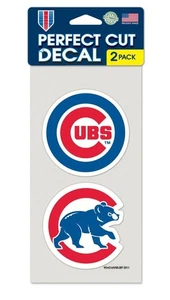 Chicago Cubs Set of 2 Die Cut Decals - Picture 1 of 1
