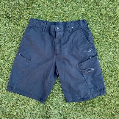 Shorts Oakley Masculino Utilitário Cargo Tamanho 34 Multi Bolso Estilo Y2K Preto - Imagem 1 de 4