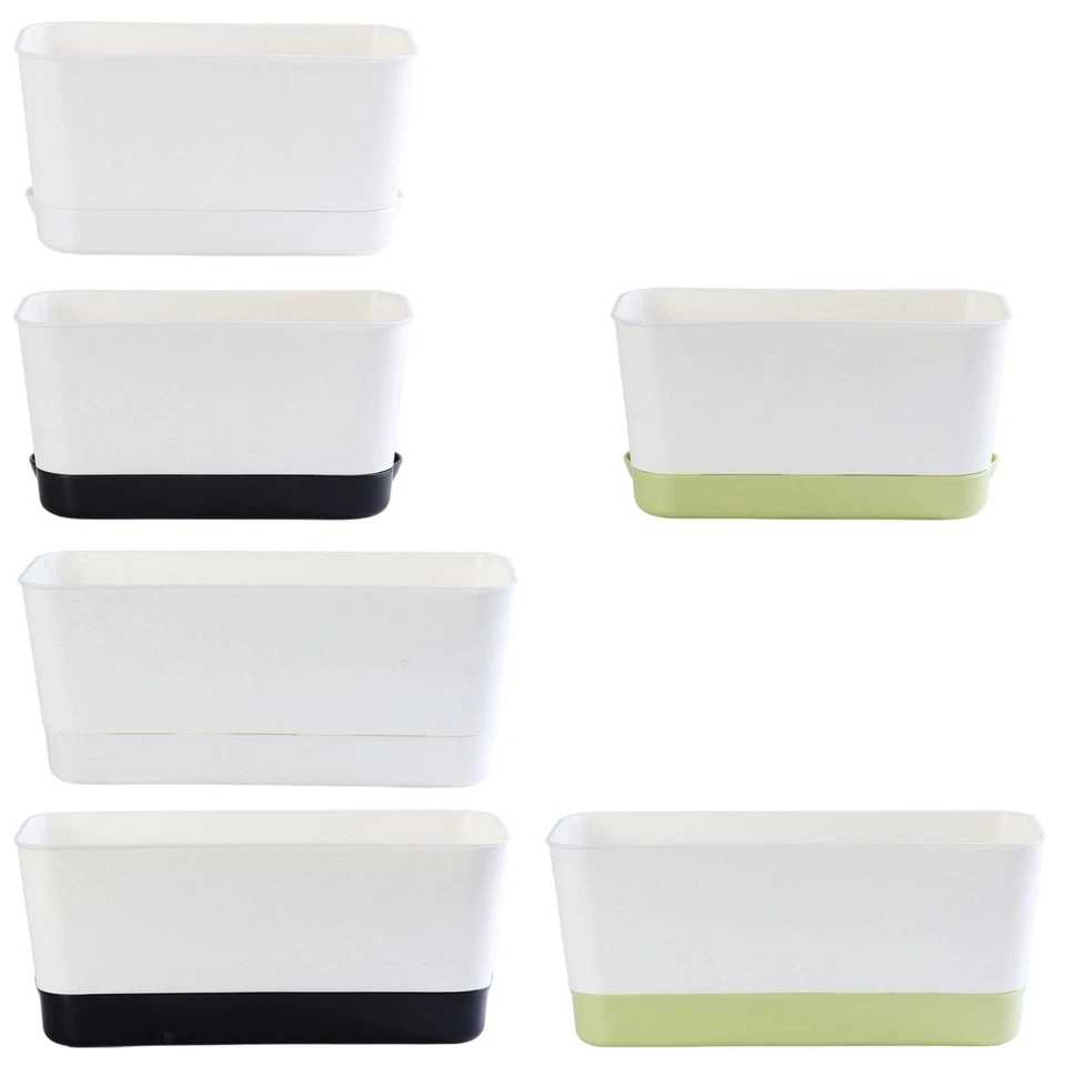 Window Box Planter Vegetables Grow Enthusiasts Gift Rectangular Flower Pot for - Image 1 of 1