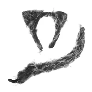 Kostüm Set Cosplay Zubehör Mann Kind Tier Set Stirnband - Bild 1 von 12