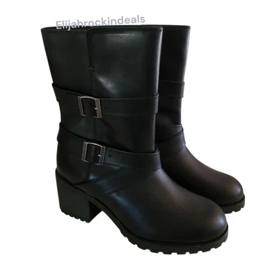 NEW WOMENS HARLEY - DAVIDSON LA LANNE BLACK MOTORCYCLE RIDING BOOTS US 10 - Image 1 of 4