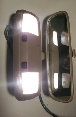 1996-2004 Toyota 4Runner Tacoma Rear View Mirror Dome Light Tan/Oak OEM TESTED - Image 1 of 4