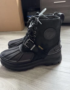 Polo Ralph Lauren Boots Mens Size 10 Oslo High Hydroguard Leather Outdoor Shoes - Picture 1 of 9