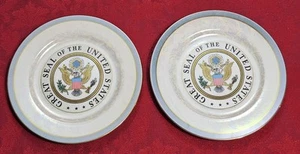 2-7.5 Inch Great Seal Of The United States Plates Vintage Patriotic American - Picture 1 of 11