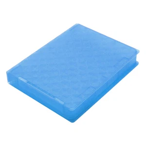 2.5 Inch Hard Disk Drive Plastic Storage Box Case HDD SSD Protective Case (Blue) - Photo 1/11
