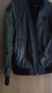 Herren Design kunst Leder Jacke, wie echt Leder Super Modern Wie Neu - Bild 1 von 7