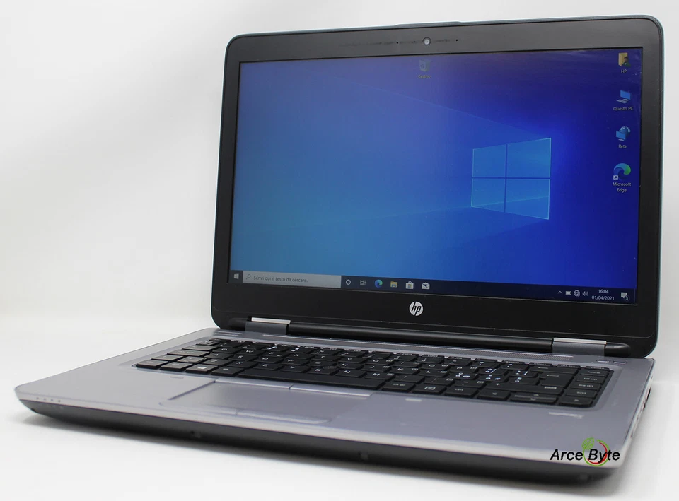 PORTATILE HP PROBOOK 645 G2 14" SSD 128GB RAM 8G WIN 10 BUONE CONDIZIONI - Immagine 1 di 4