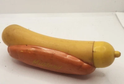 复古芥末容器形状像热狗 — 第 1/2 张图片