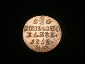 DENMARK. 1 SKILLING 1812 M.F.. KM 671 - Picture 1 of 2