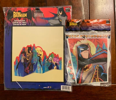 THE BATMAN Birthday Party Supplies - Centerpiece & Banner Decorations - Image 1 of 4
