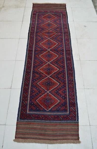 2 x 7'5 ft Handmade afghan tribal mushvani wool runner rug, persian runner rug - Picture 1 of 12