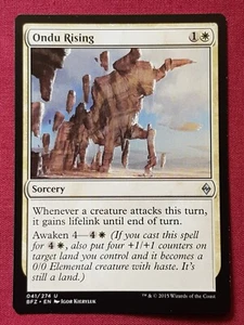 Magic The Gathering BATALLA POR ZENDIKAR ONDU RISING tarjeta blanca Magic The Gathering - Imagen 1 de 2