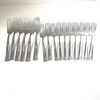 Colección MARTHA STEWART MSE LOTE 16 piezas HORQUILLAS CUBIERTOS INOX BRILLANTES Foto 1 de 4