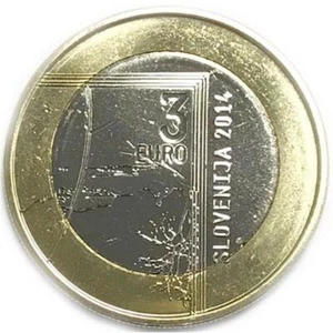 3 euro Slovenia 2014 fdc Janez Puhar - Picture 1 of 1