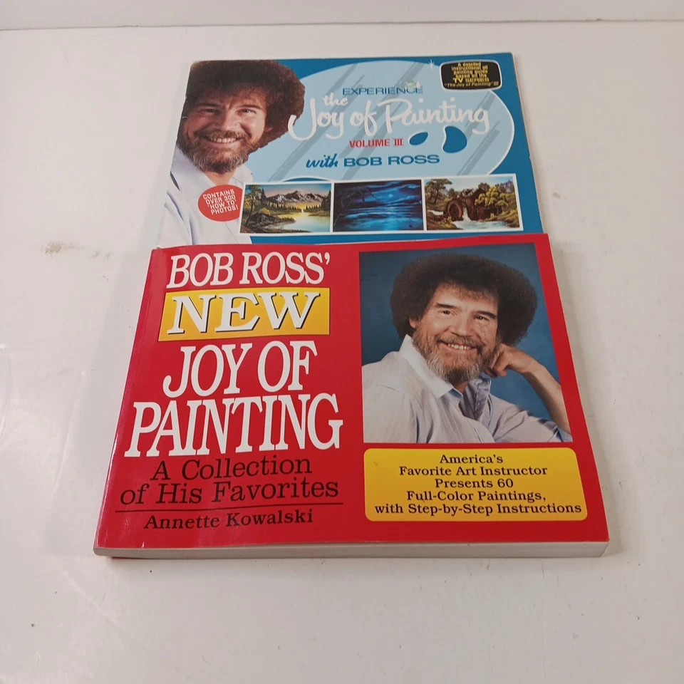Bob Ross Joy of Painting Volume 3 & New Joy Of Painting Instruction Books - Image 1 of 4