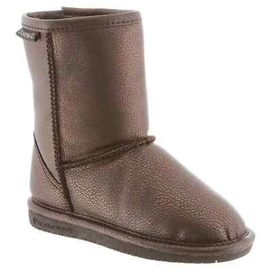 YOUTH BEARPAW Boots Choc/Brz Metallic US Sizes Brand New 100% Authentic - Picture 1 of 4