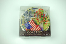 God Bless America Absorbent Coasters Manufactured by ThirstyStone Resources INC