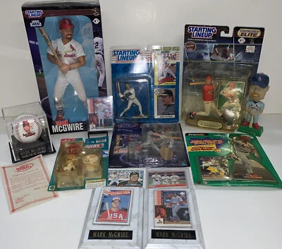 Cardinals Mark McGwire Memorabilia Rookie Card Lot SLU Bobblehead Figurine - Image 1 of 4