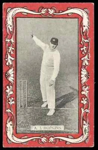 Wills - 'Australian & English Cricketers (Scarlet/Vice Regal)' (1909) - A.J. ... - Picture 1 of 2