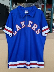 Vintage Los Angeles Lakers Warm Up Shooting Jersey Empire Sporting Goods Size L - Picture 1 of 15