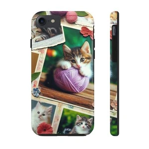 Kitten Phone Cases, Tough Cat Design Cover, Playful Kitty Protective Case, - Picture 1 of 96