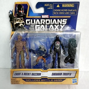Marvel Guardians of the Galaxy Groot Rocket Racoon Sakaaran Trooper Figures New - Picture 1 of 7