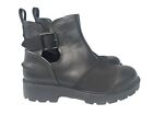 Ugg Stockton Waterproof Black Leather Boots Women’s Size Us 11