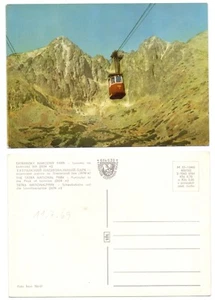 104352 - Tatra Nationalpark - Schwebebahn zur Lomnitzer Spitze - alte AK - Bild 1 von 1