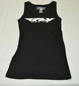 Fly Racing Damen Corporate Tank Top Shirt Ärmellos Einfarbig Schwarz Gr. XL Neu ohne Etikett - Bild 1 von 2